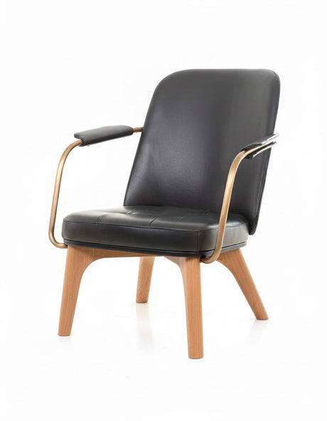 Utility Lounge Chair Oak natural Camo Sierra Black fra Stellar Works - 1 - Jacobsen Plus