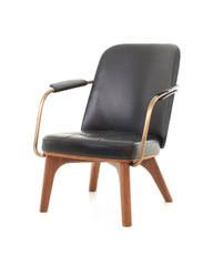 Utility Lounge Chair Walnut natural Camo Sierra Black fra Stellar Works