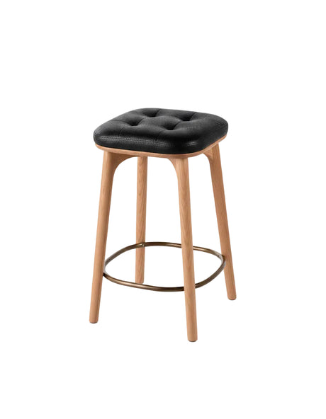 Utility Stool SH610 Oak natural Camo Sierra Black fra Stellar Works - 1 - Jacobsen Plus