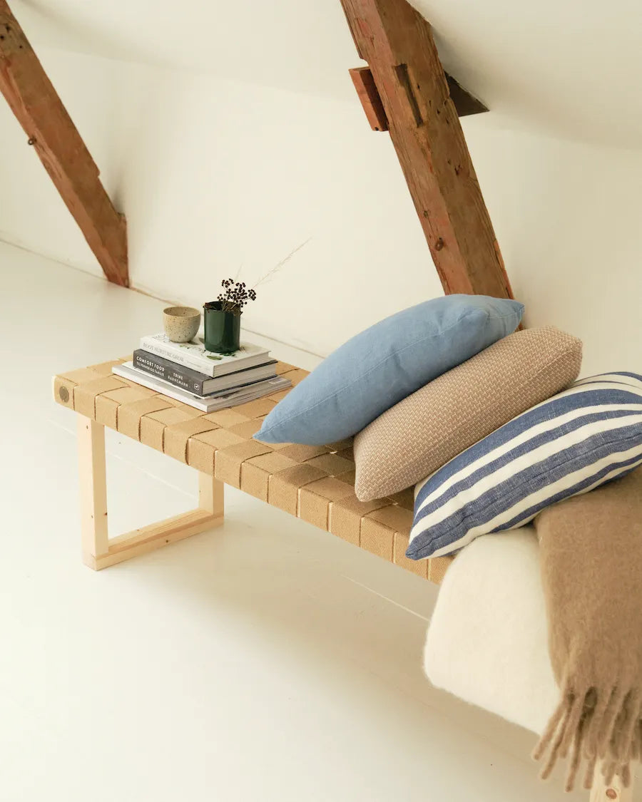 Luna bænk, mellem, natur fra WeCycle Furniture - 4 - Jacobsen Plus
