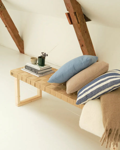 Luna bænk, mellem, natur fra WeCycle Furniture - 2 - Jacobsen Plus