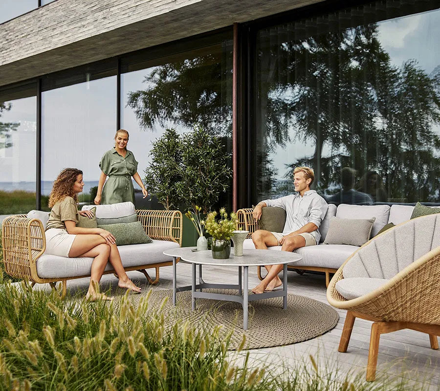Nest 3-Personers Loungesofa, outdoor fra Cane-line - 3 - Jacobsen Plus