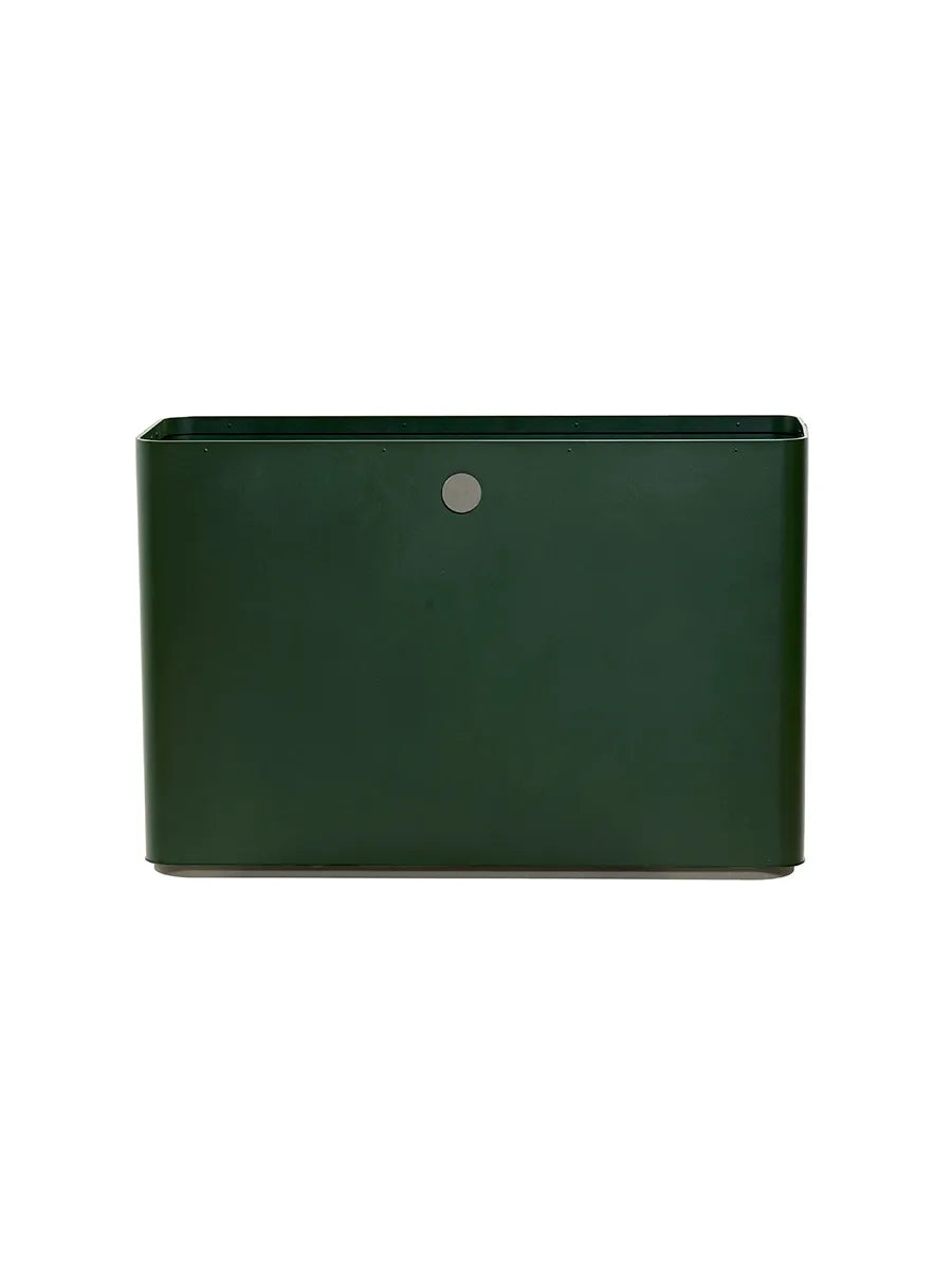 Grow Plantekasse, rektangulær fra Cane-line - Dark green-Taupe - Jacobsen Plus