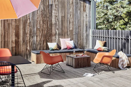 Eames Plastic Armchair LAR, forkromet fra Vitra - Rusty Orange - Jacobsen Plus