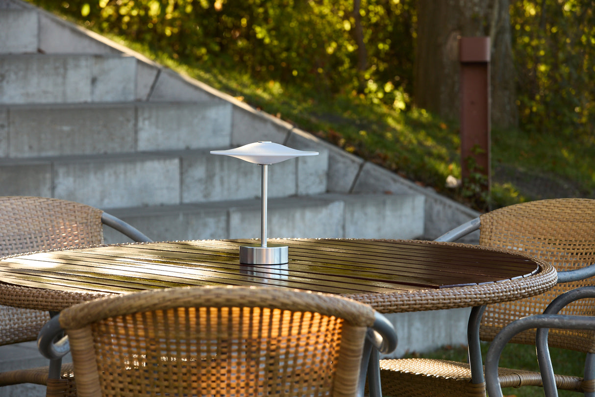 Sinus 22 Portable bordlampe, stål af Piet Hein - 4 - Jacobsen Plus