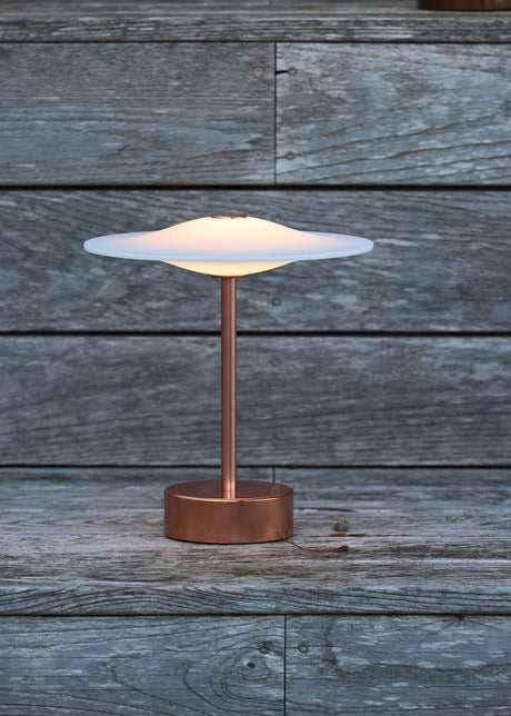 Sinus 22 Portable bordlampe, kobber af Piet Hein - 2 - Jacobsen Plus