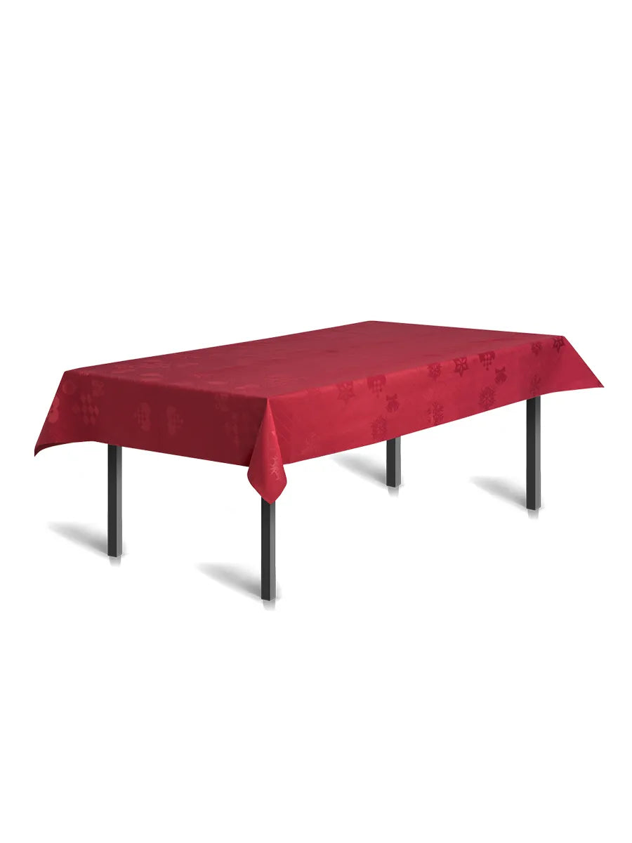 Natale Damaskdug fra Juna - 150 x 220 cm / Rød - Jacobsen Plus