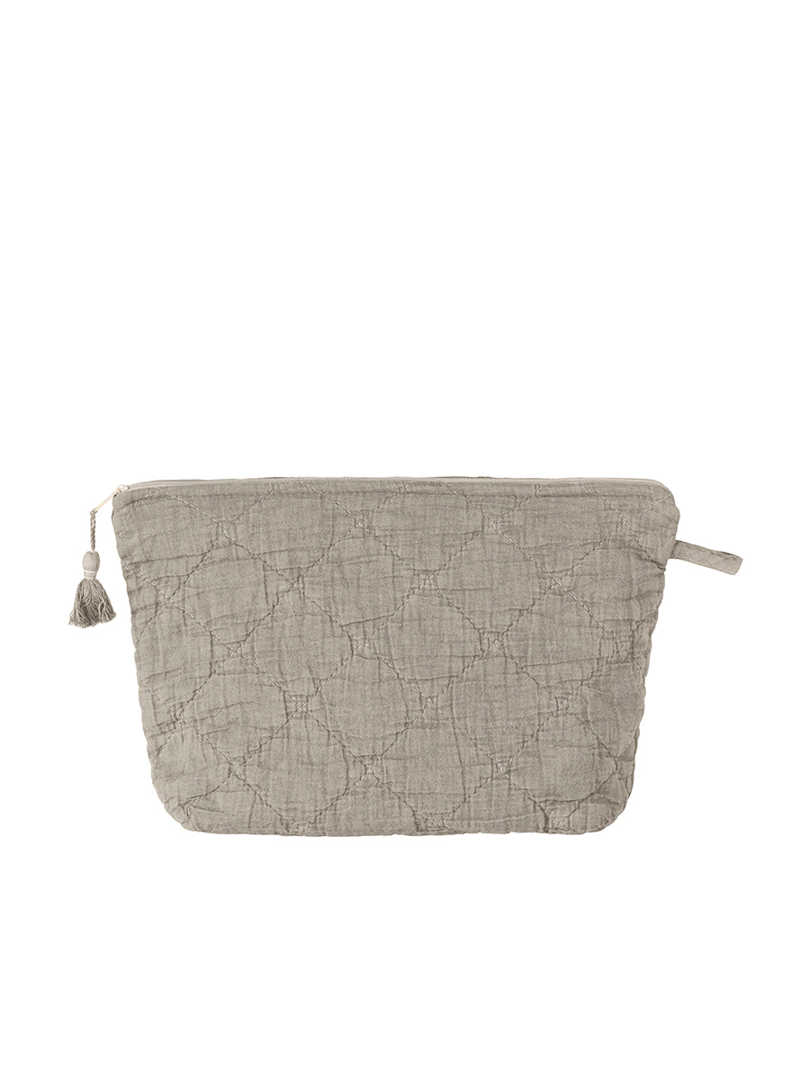 Toilettaske quiltet, ash grey fra Ib Laursen - 1 - Jacobsen Plus