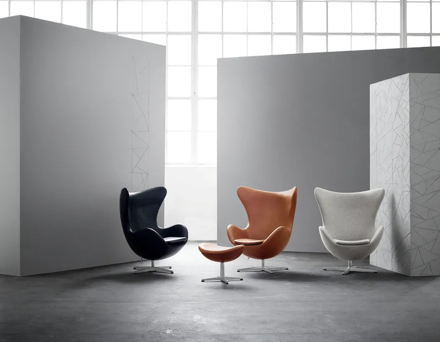 3316 Ægget af Arne Jacobsen læder - 5 - Jacobsen Plus