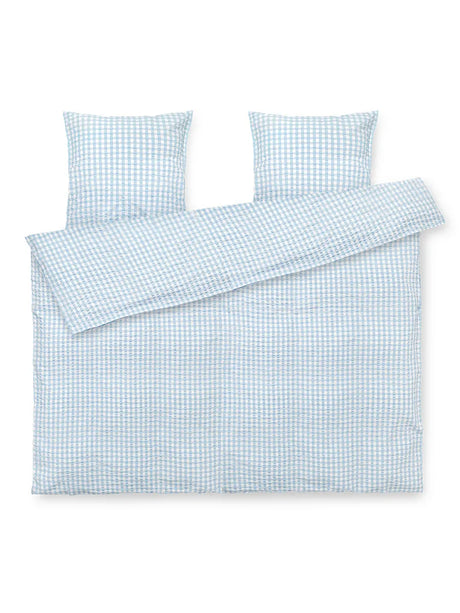 Bæk & Bølge Sengetøj, lys blå fra Juna - 1 - Jacobsen Plus