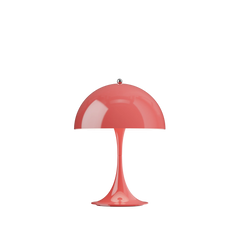 Panthella 250 Portable bordlampe, Opaque Coral af Verner Panton