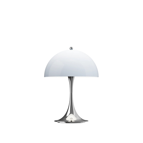 Panthella 250 Portable bordlampe, Chrome Opal Blue Grey af Verner Panton - Jacobsen Plus