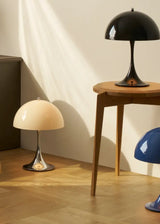 Panthella 250 Portable bordlampe, Chrome Opal Beige af Verner Panton - 2 - Jacobsen Plus
