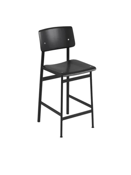 Loft bar stool fra Muuto - Højde: 65 cm / Oak- black - Jacobsen Plus