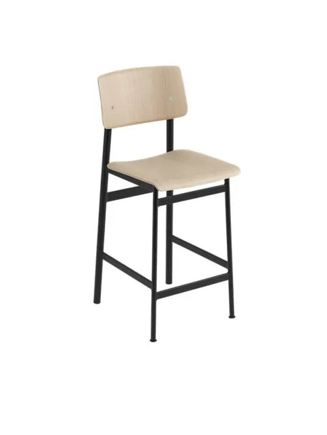Loft bar stool fra Muuto - Højde: 65 cm / Oak- black - Jacobsen Plus