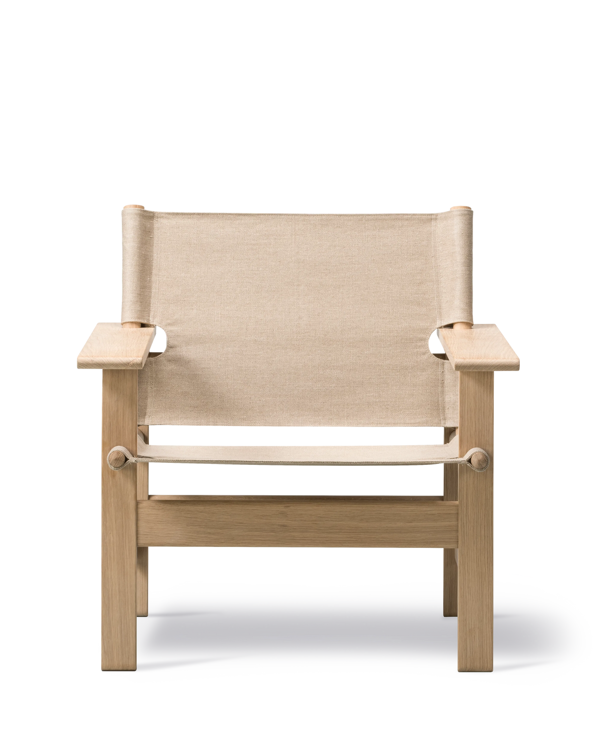 The Canvas Chair, lys olieret eg natur canvas af Børge Mogensen - 5 - Jacobsen Plus