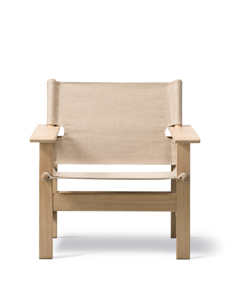 The Canvas Chair, lys olieret eg natur canvas af Børge Mogensen - 5 - Jacobsen Plus