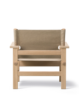 The Canvas Chair, lys olieret eg natur canvas af Børge Mogensen - 6 - Jacobsen Plus