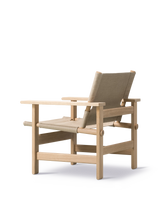 The Canvas Chair, lys olieret eg natur canvas af Børge Mogensen - 7 - Jacobsen Plus