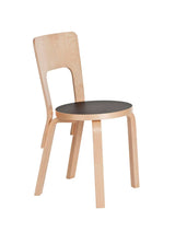 Chair 66 fra Artek - Birk-Sort - Jacobsen Plus