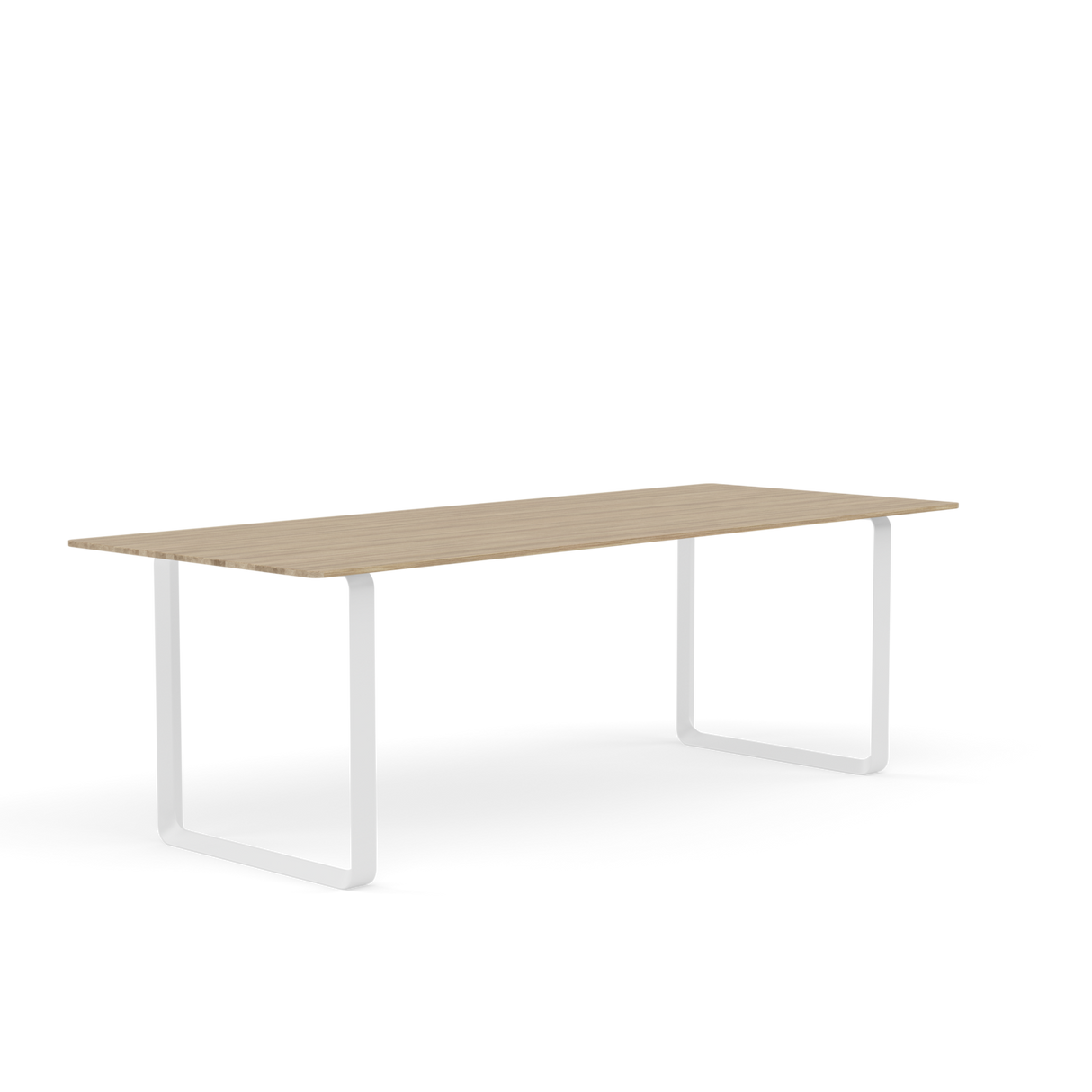 70/70 Bord fra Muuto - 225 x 90 cm / Solid Oak White - Jacobsen Plus