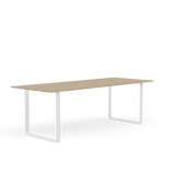 70/70 Bord fra Muuto - 225 x 90 cm / Solid Oak White - Jacobsen Plus