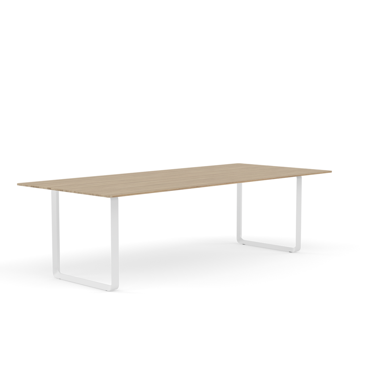 70/70 Bord fra Muuto - 255 x 108 cm / Solid Oak White - Jacobsen Plus