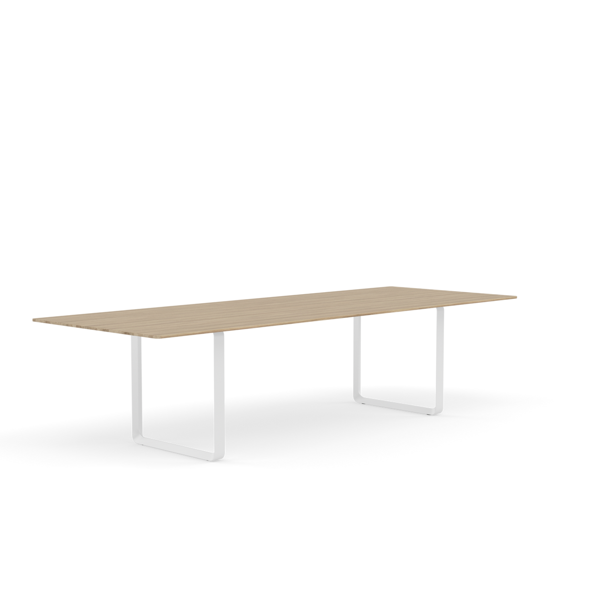 70/70 Bord fra Muuto - 295 x 108 cm / Solid Oak White - Jacobsen Plus