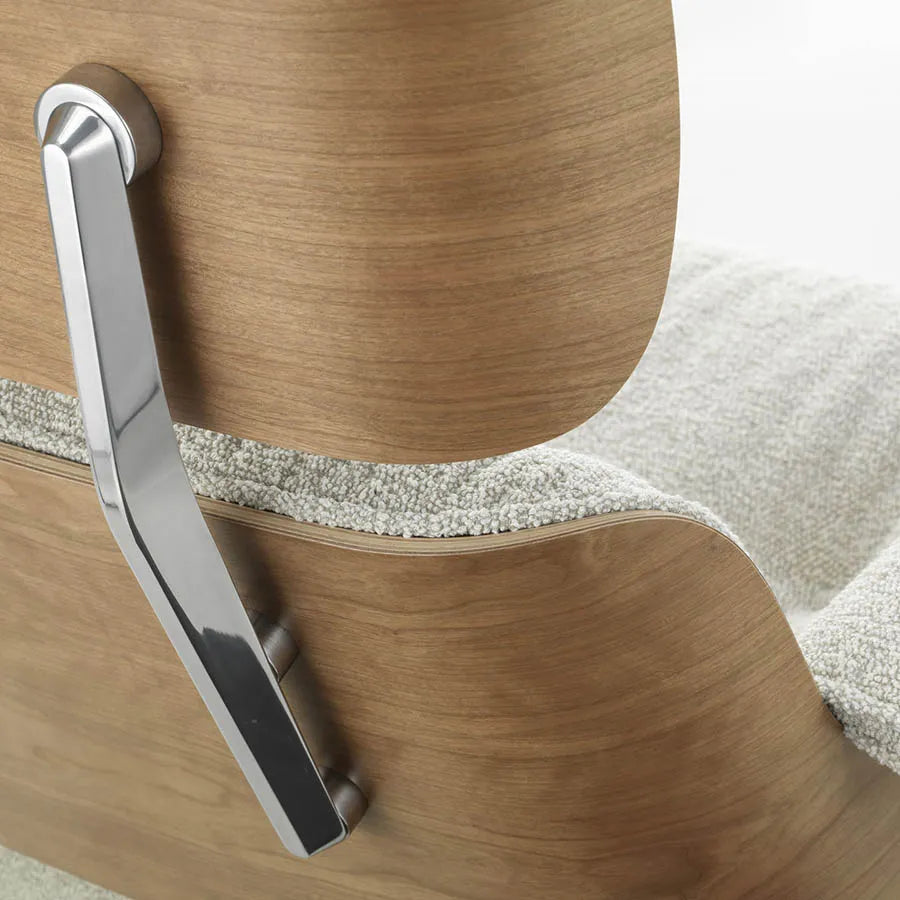 Eames Lounge Chair inkl. Fodskammel, valnød/Nubia fra Vitra