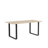 70/70 Bord fra Muuto - 170 x 85 cm / Oak Veneer Plywood Anthracite Black - Jacobsen Plus