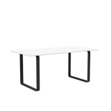 70/70 Bord fra Muuto - 170 x 85 cm / White Laminate Plywood Anthracite Black - Jacobsen Plus