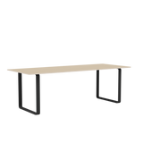 70/70 Bord fra Muuto - 225 x 90 cm / Oak Veneer Plywood Anthracite Black - Jacobsen Plus
