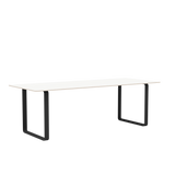 70/70 Bord fra Muuto - 225 x 90 cm / White Laminate Plywood Anthracite Black - Jacobsen Plus