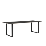 70/70 Bord fra Muuto - 225 x 90 cm / Black Linoleum Plywood Anthracite Black - Jacobsen Plus