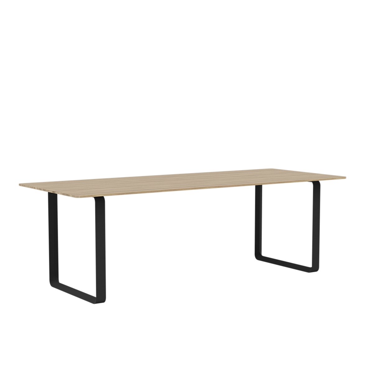 70/70 Bord fra Muuto - 225 x 90 cm / Solid Oak Black - Jacobsen Plus