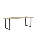 70/70 Bord fra Muuto - 225 x 90 cm / Solid Oak Black - Jacobsen Plus