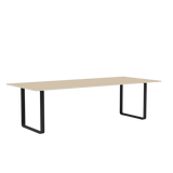 70/70 Bord fra Muuto - 255 x 108 cm / Oak Veneer Plywood Anthracite Black - Jacobsen Plus