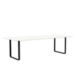 70/70 Bord fra Muuto - 255 x 108 cm / White Laminate Plywood Anthracite Black - Jacobsen Plus