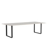 70/70 Bord fra Muuto - 255 x 108 cm / Grey Linoleum Plywood Anthracite Black - Jacobsen Plus