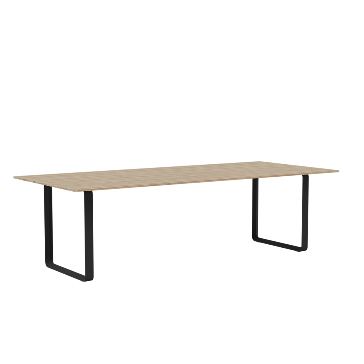 70/70 Bord fra Muuto - 255 x 108 cm / Solid Oak Black - Jacobsen Plus