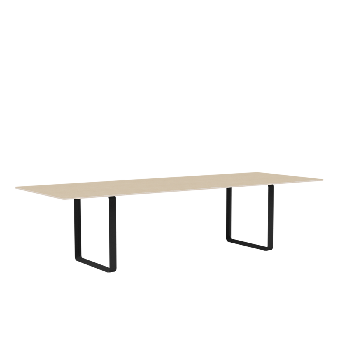 70/70 Bord fra Muuto - 295 x 108 cm / Oak Veneer Plywood Anthracite Black - Jacobsen Plus