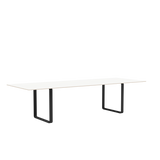 70/70 Bord fra Muuto - 295 x 108 cm / White Laminate Plywood Anthracite Black - Jacobsen Plus