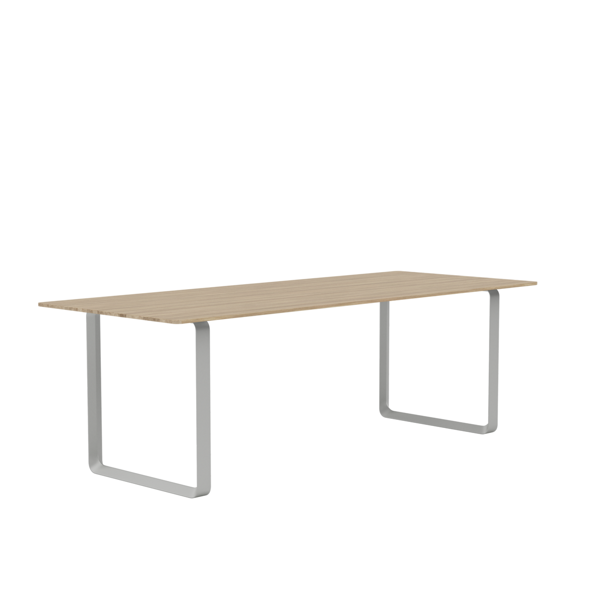 70/70 Bord fra Muuto - 225 x 90 cm / Solid Oak Grey - Jacobsen Plus