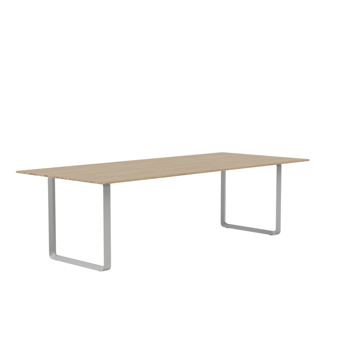 70/70 Bord fra Muuto - 255 x 108 cm / Solid Oak Grey - Jacobsen Plus
