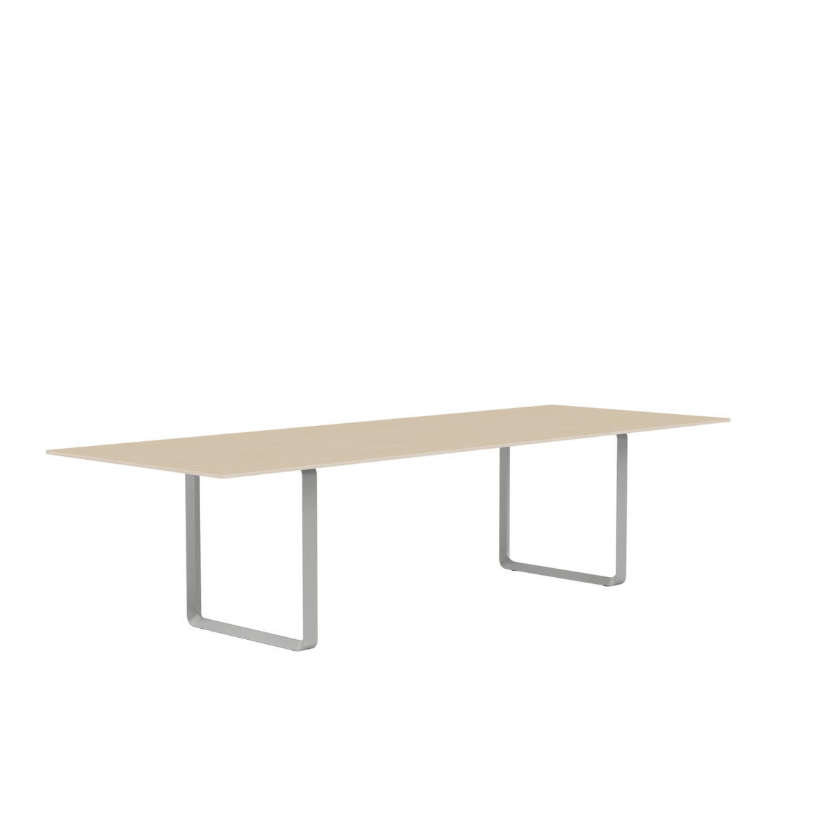 70/70 Bord fra Muuto - 295 x 108 cm / Oak Veneer Plywood Grey - Jacobsen Plus