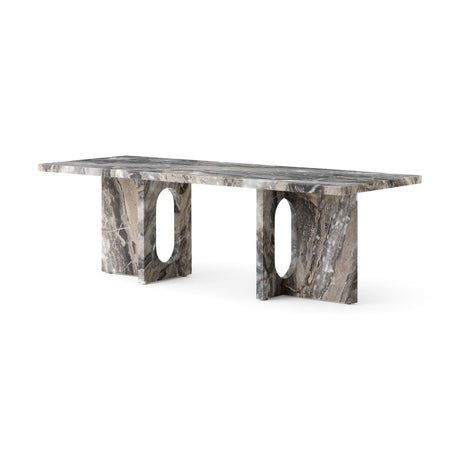 Androgyne Lounge Table, stone/marble fra Audo Copenhagen - Grey Galaxy Marble - Jacobsen Plus