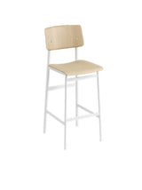 Loft bar stool fra Muuto - Højde: 75 cm / Oak- white - Jacobsen Plus
