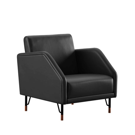 77 Stol, valnød af Finn Juhl - Nevada læder (sort) - Jacobsen Plus