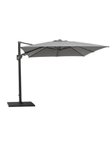 Hyde Luxe Parasol 3x3 m. med tilt inkl. fod fra Cane-line - Anthracite - Jacobsen Plus