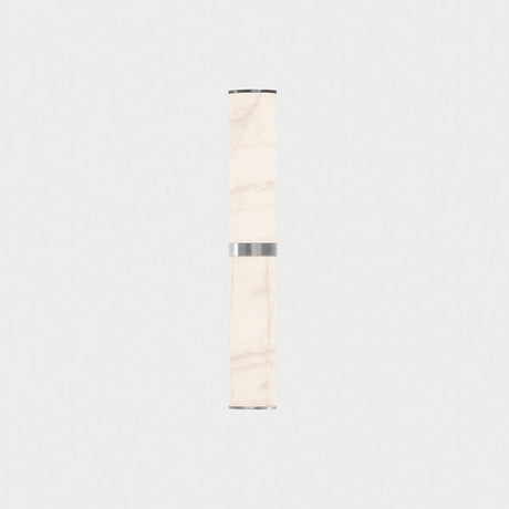 Pars væglampe, 42 cm fra Anour - Brushed Stainless Steel / White Onyx - Jacobsen Plus